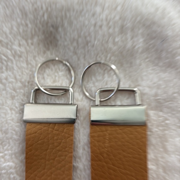 COPY - Hand crafted Elegant Gold vinyl Wristlet/  Keyfob  Pair - Picture 2 of 2